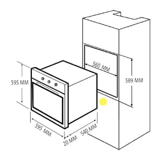 Foto 4 | Horno Eléctrico Kutchen Khe606b Negro 60 cm
