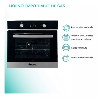 Foto 2 | Horno Empotrable De Gas Acero Inoxidable Grill Eléctrico 60l