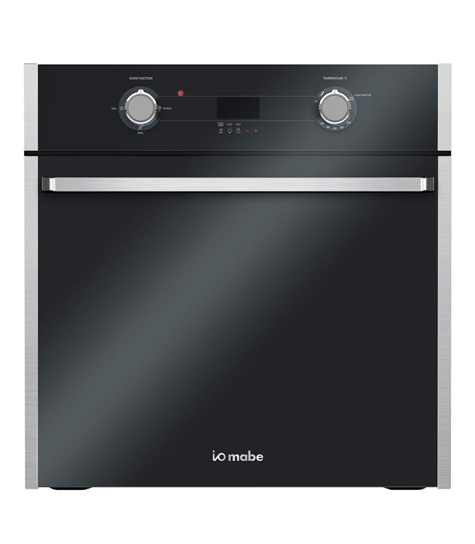 Io Mabe Io6032hgwd1 Horno A Gas Lp 60 Cm (24 Pulgadas) Vidrio Gris Vulcano, Negro/inoxidable