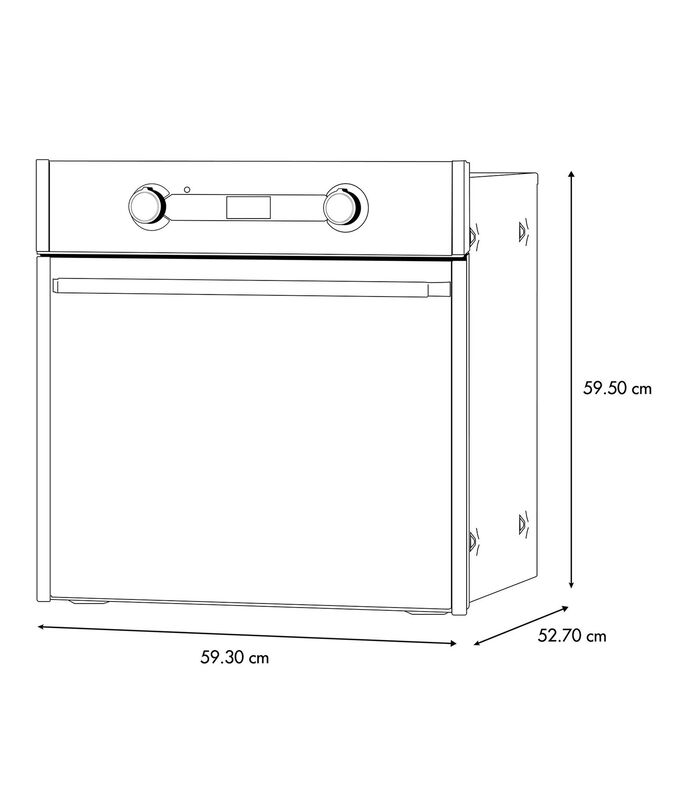 Foto 3 | Io Mabe Io6032hgwd1 Horno A Gas Lp 60 Cm (24 Pulgadas) Vidrio Gris Vulcano, Negro/inoxidable