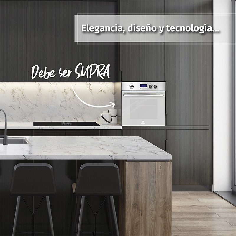 Foto 4 | Horno De Gas Silver Vortex Empotrable En Acero Inoxidable Y Puerta De Cristal Templado