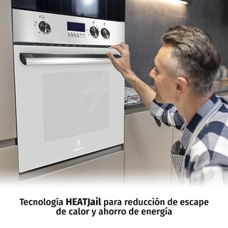 Foto 6 | Horno De Gas Silver Vortex Empotrable En Acero Inoxidable Y Puerta De Cristal Templado
