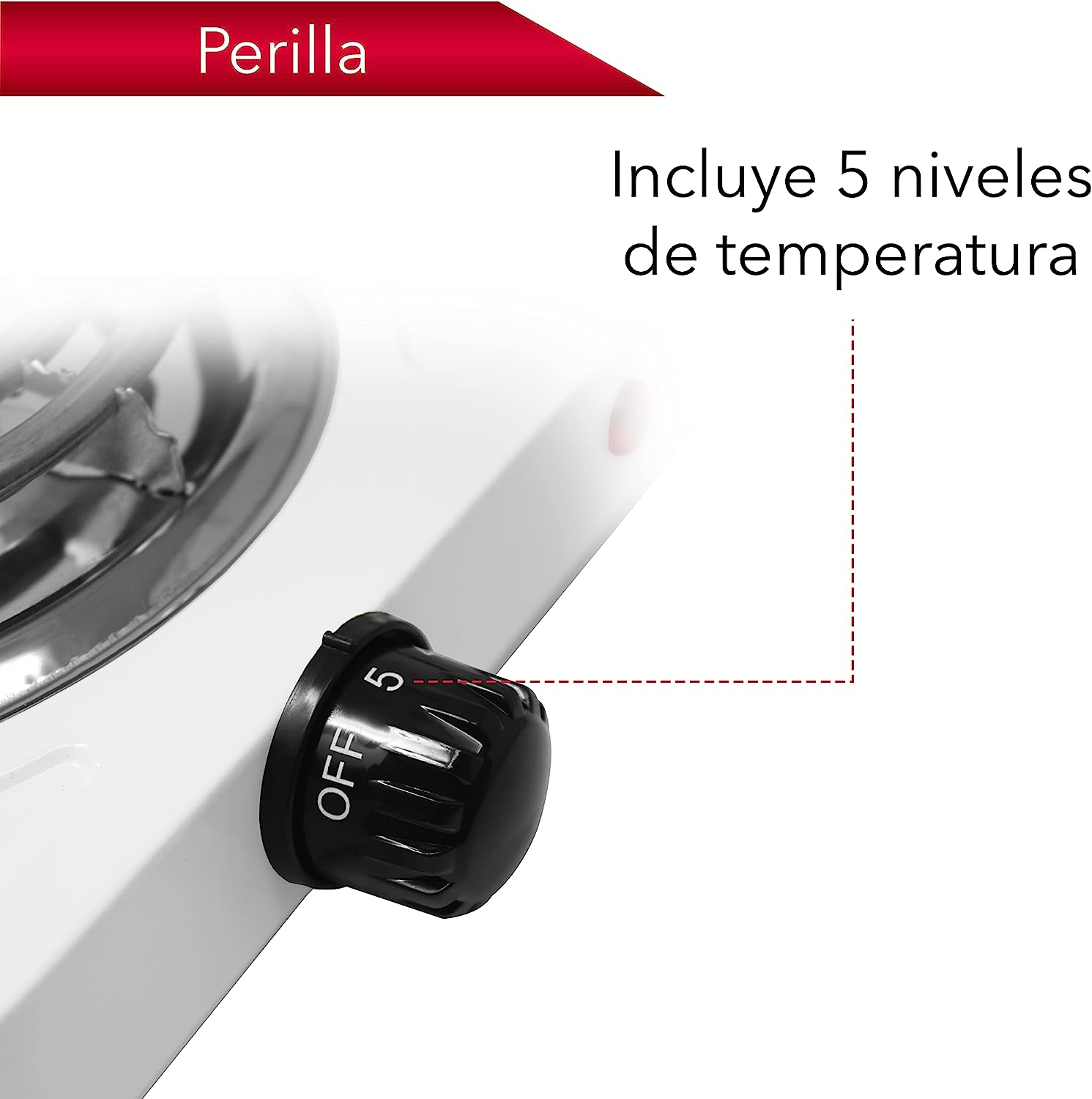 Foto 6 pulgar | Parrilla Estufa Eléctrica Mayware Hy2000a Espiral Doble Potente