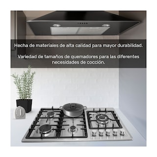 Foto 4 | Parrilla Gutstark 5 Quemadores Acero Inox Gas Lp y Natural Empotrable