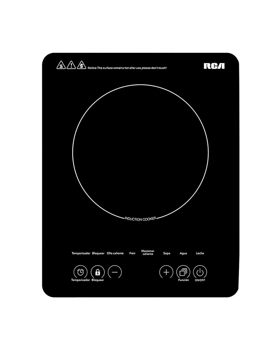 Foto 1 | Parrilla de Inducción de Cristal Templado RCA RC-12A3 Negro 1 Quemador