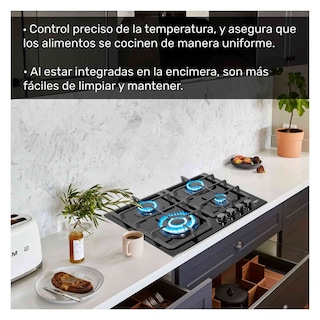 Foto 4 | Parrilla Gas Gutstark Cristal Templado 4 Quemadores Estufillas Hogar