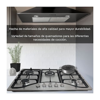 Foto 4 | Parrilla Estufa Gas LP Gutstark Natural 5 Quemadores Acero Inoxidable
