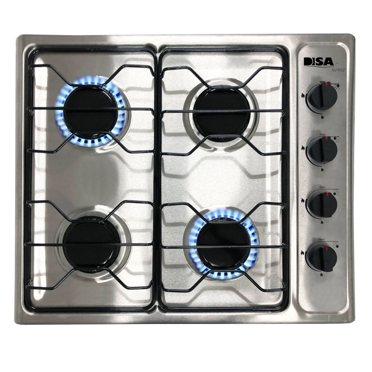 Parrilla A Gas Empotrable Disa Home 4q Acero Inox. Paemg-4