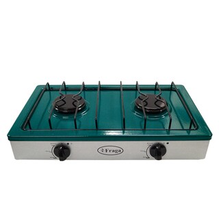 Foto 1 | Parrilla Fraga P104 color Verde a Gas 2 Quemadores Porcelanizada