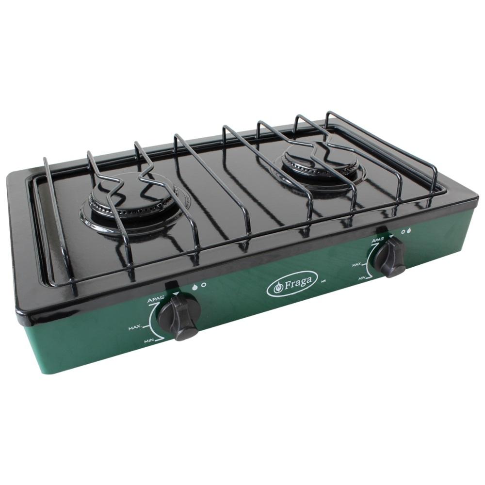 Foto 1 | Parrilla Fraga P104 color Verde a Gas 2 Quemadores Porcelanizada