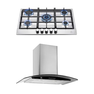 Foto 1 | Combo Parrilla a Gas y Campana de Pared Avera AI5CEV60C color Plata