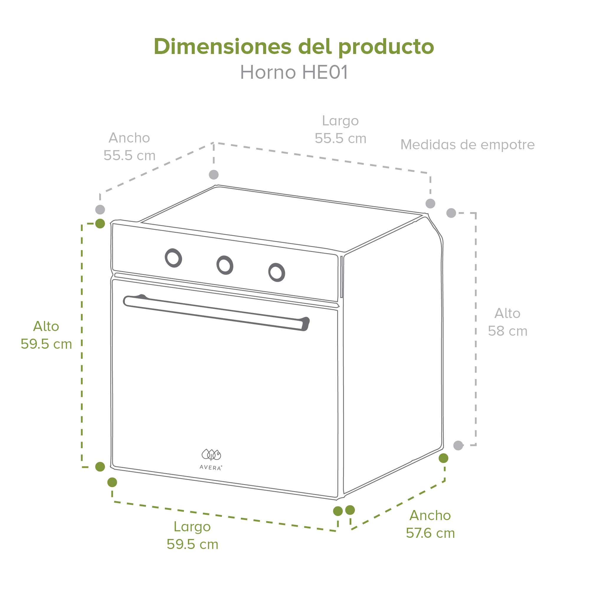 Foto 7 | Combo Parrilla A Gas 4 Quemadores Campana Extractora Y Horno Empotrable Gas Natural Avera AI4CEV60HE01NAT Plata