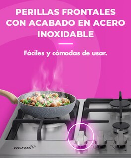 Foto 7 | Parrilla de Gas Acros AP3020S color Gris 30''