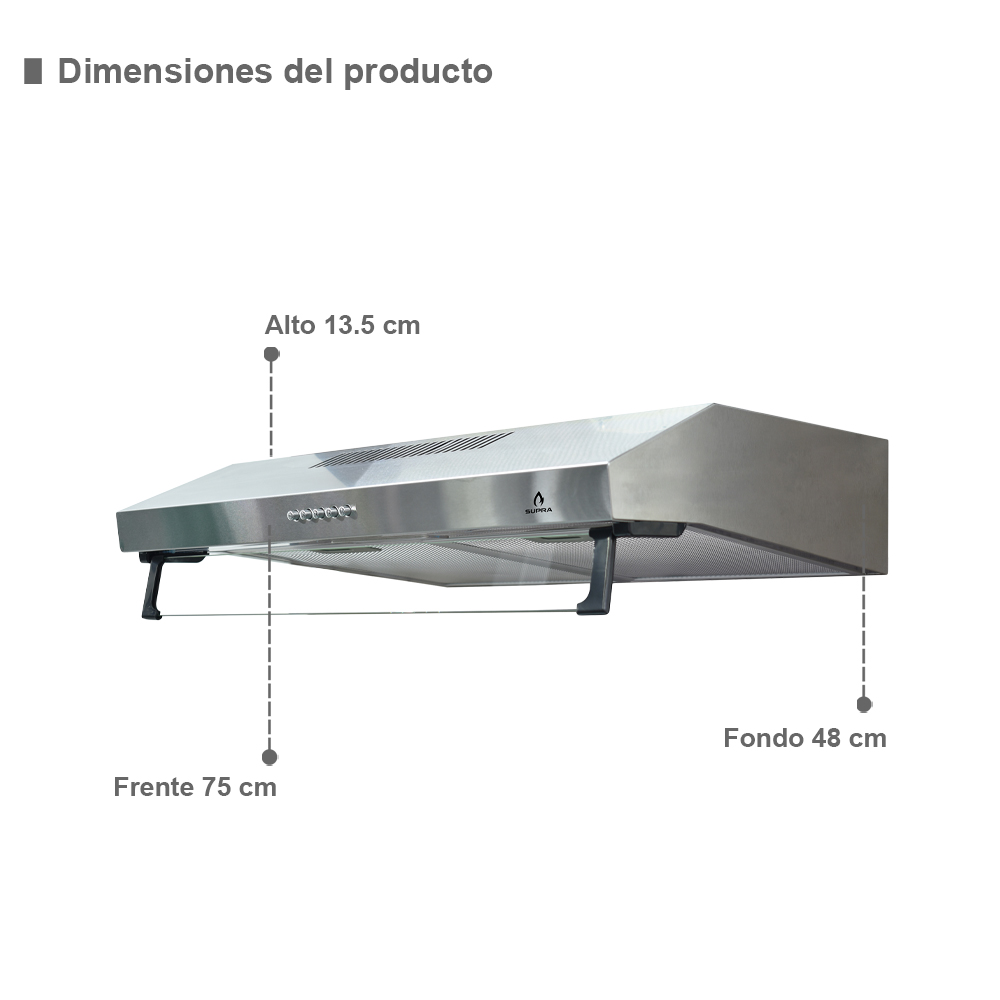 Foto 3 pulgar | Combo Prato Campana De Pared Nube Supra A-76 Y Parrilla De Gas 5q-ps-76