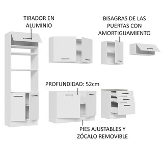 Foto 4 | Cocina Integral Madesa Agata 330 cm
