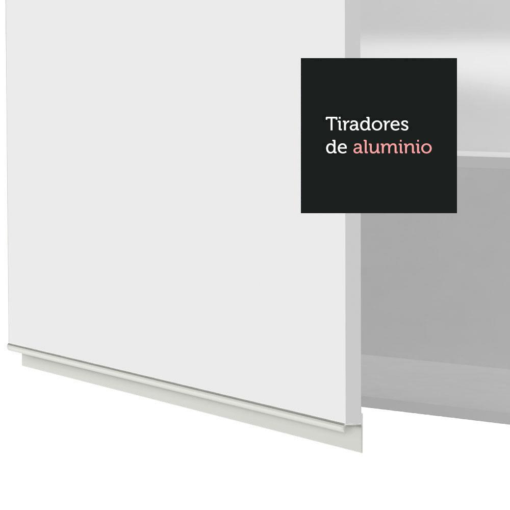 Foto 9 pulgar | Mueble Superior 70 Cm 2 Puertas Blanco Glamy Madesa