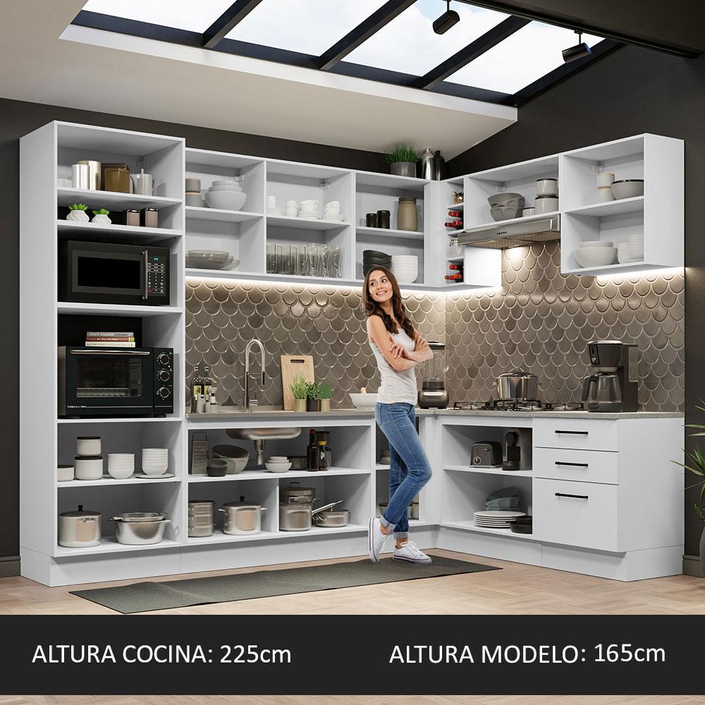 Foto 5 | Cocina Integral de Esquina Madesa Agata 479 cm