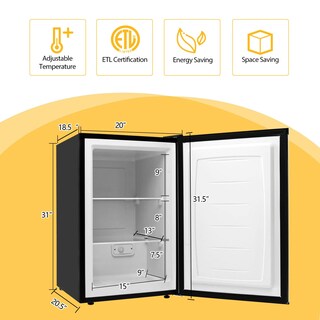 Foto 6 | Congelador Vertical Costway Compact De Una Sola Puerta De 3.0 Pies Cúbicos - Venta Internacional.