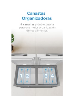 Foto 5 | Congelador Triple Cooling System Midea Blanco 15 Pies Cúbicos