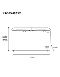 Foto 8 | Congelador Triple Cooling System Midea Blanco 15 Pies Cúbicos