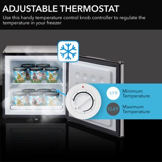 Foto 4 | Congelador Vertical Whynter Cuf-112ss Mini 32l De Acero Inoxidable - Venta Internacional.