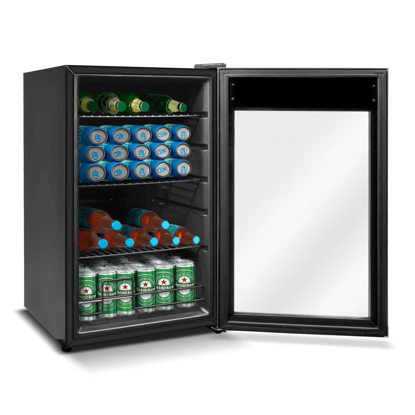 Frigobar 2.4pies Refigerador Digital Tactil Luz Led 85 Latas