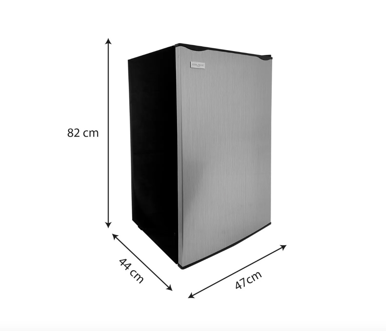 Foto 3 pulgar | Frigobar Refrigerador Coolteche Freezer Acero 90l 3.2 Ft³