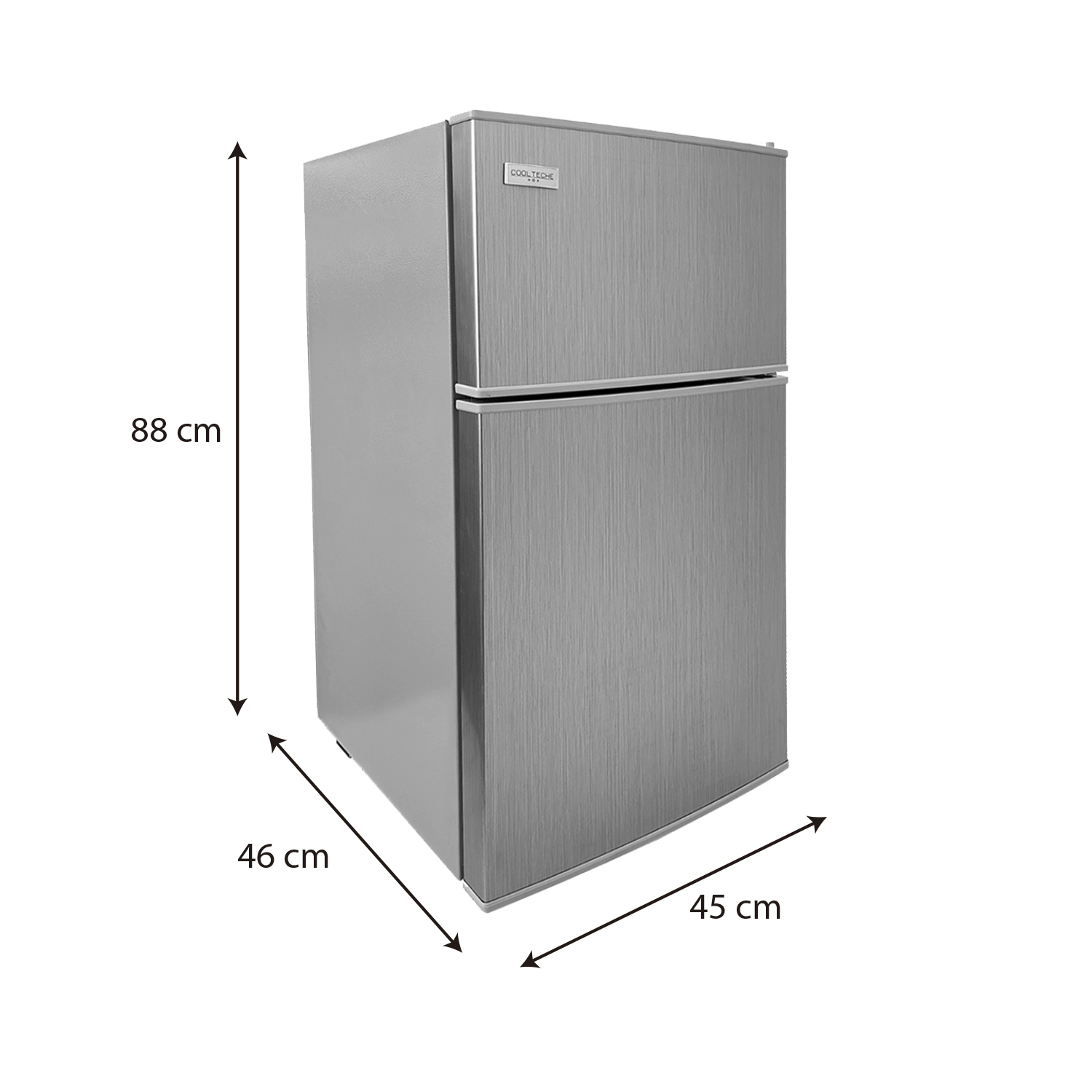 Foto 3 pulgar | Frigobar Refrigerador CoolTeche BCD-98 color Plata Freezer Acero 98 L 3.4 Ft³