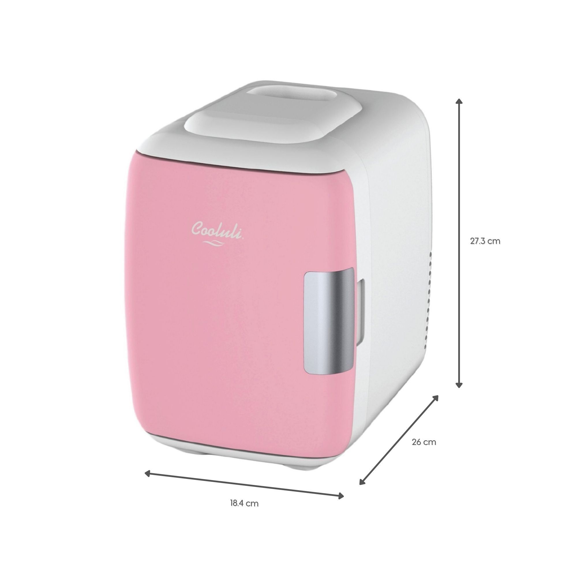 Foto 3 pulgar | Mini Refrigerador Cooluli Classic Frío/Caliente 4l 6 Latas color Rosa