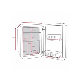 Foto 3 | Mini Refrigerador Cooluli Vibe Frío/caliente Con Pizarrón 15l color Blanco