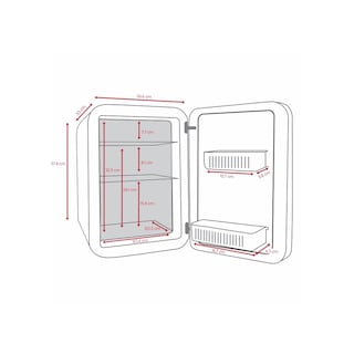 Foto 3 | Mini Refrigerador Cooluli Vibe Frío/Caliente con Pizarrón 15l color Negro