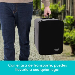 Foto 7 | Mini Refrigerador Cooluli Vibe Frío/Caliente con Pizarrón 15l color Negro