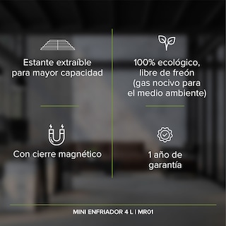 Foto 3 | Mini Refrigerador Avera Portátil Auto Casa Oficina Mr01- color Blanco