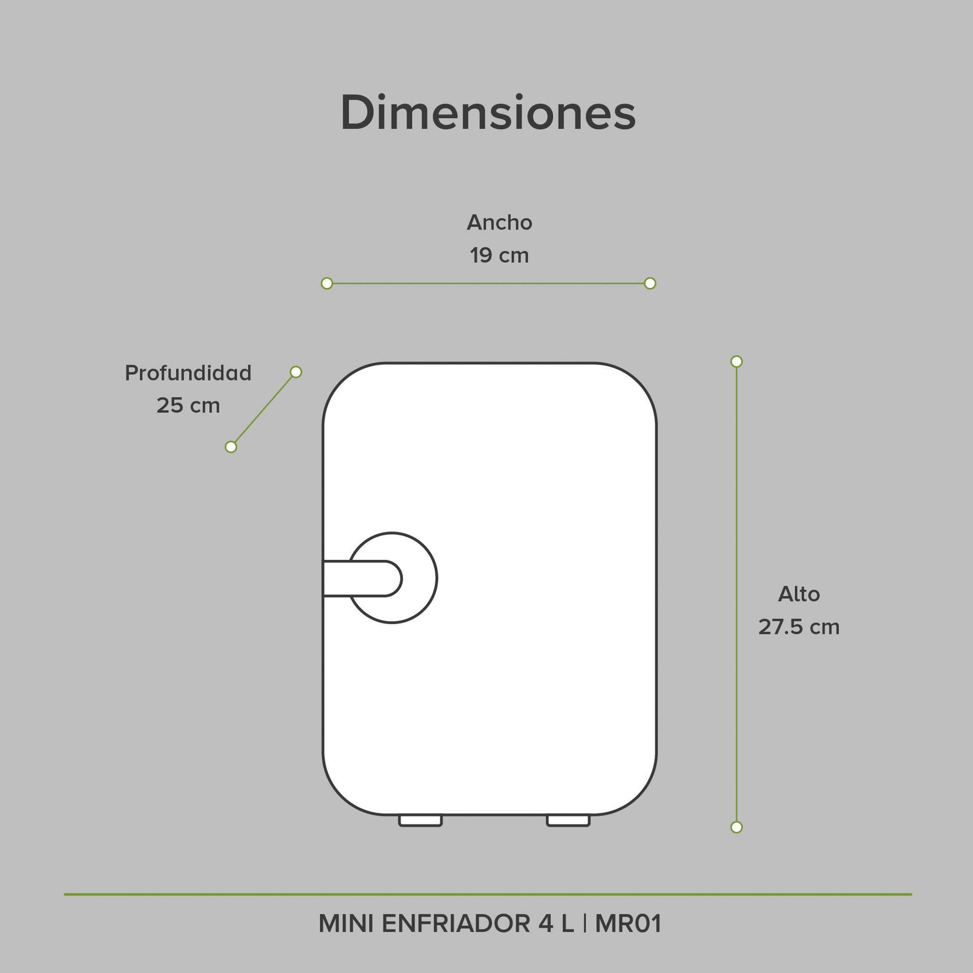 Foto 8 pulgar | Mini Refrigerador Avera Portátil Auto Casa Oficina Mr01- color Blanco