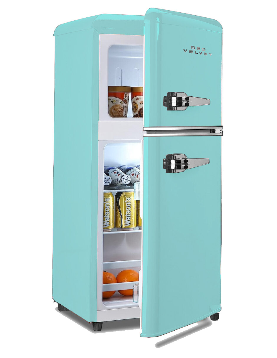 Foto 7 | Frigobar Red Velvet BCD-86 Verde Menta 2 Puertas 86L Termostato Ajustable