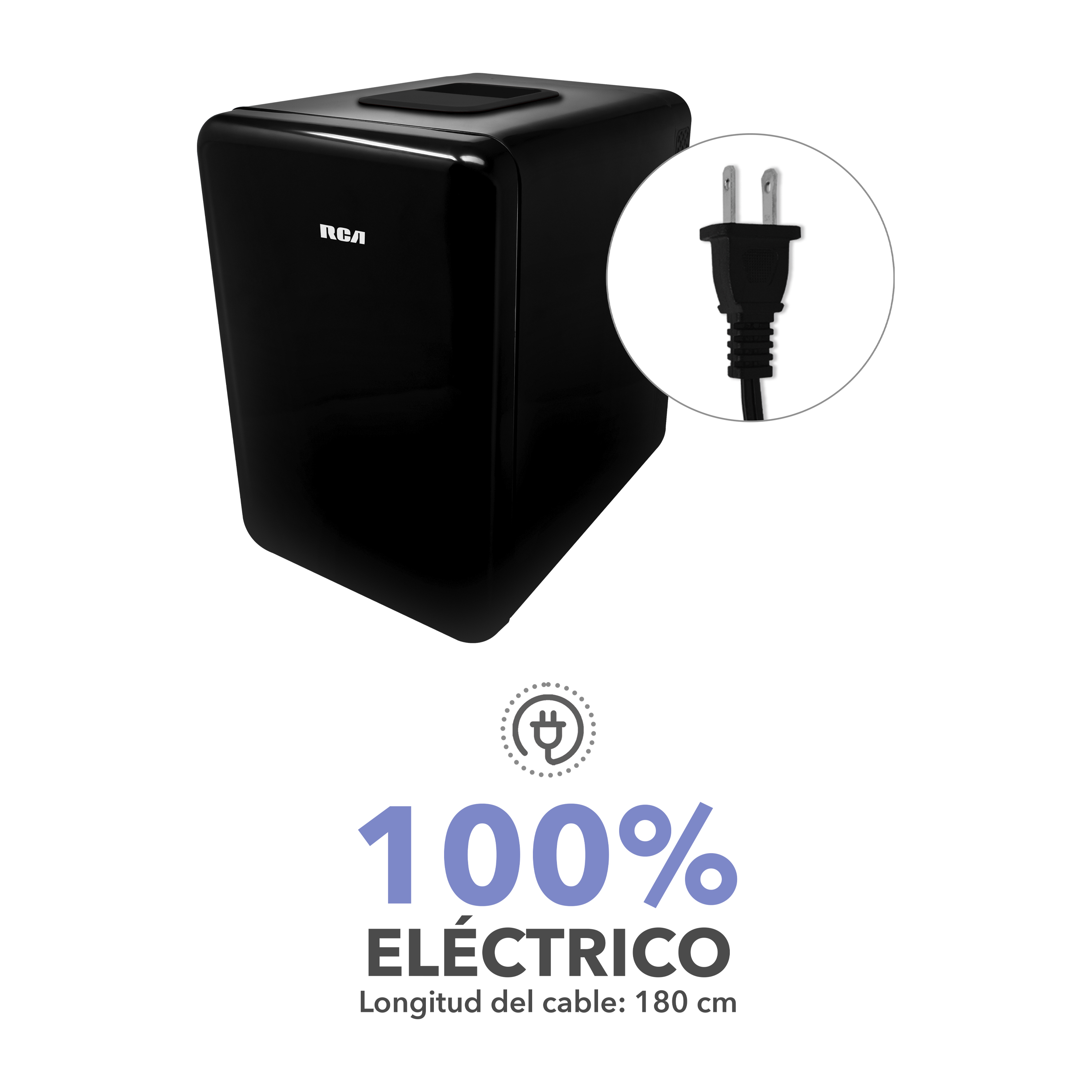 Foto 9 pulgar | Mini Refrigerador Rca Rc-10b Negro