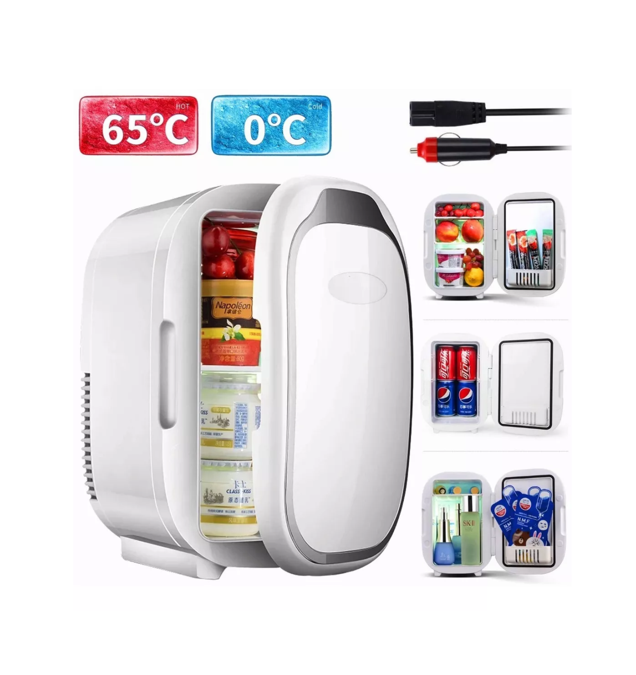 Foto 5 pulgar | Mini Refrigerador Belug 6l 48w Blanco