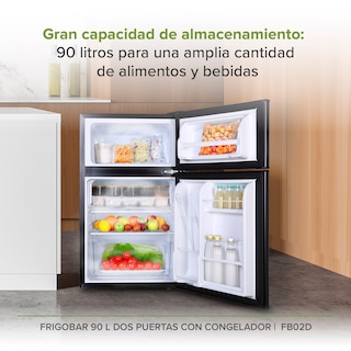 Foto 2 | Frigobar Con Dos Puertas Y Congelador 3.2 Pies 90 Litros Avera Fb02d