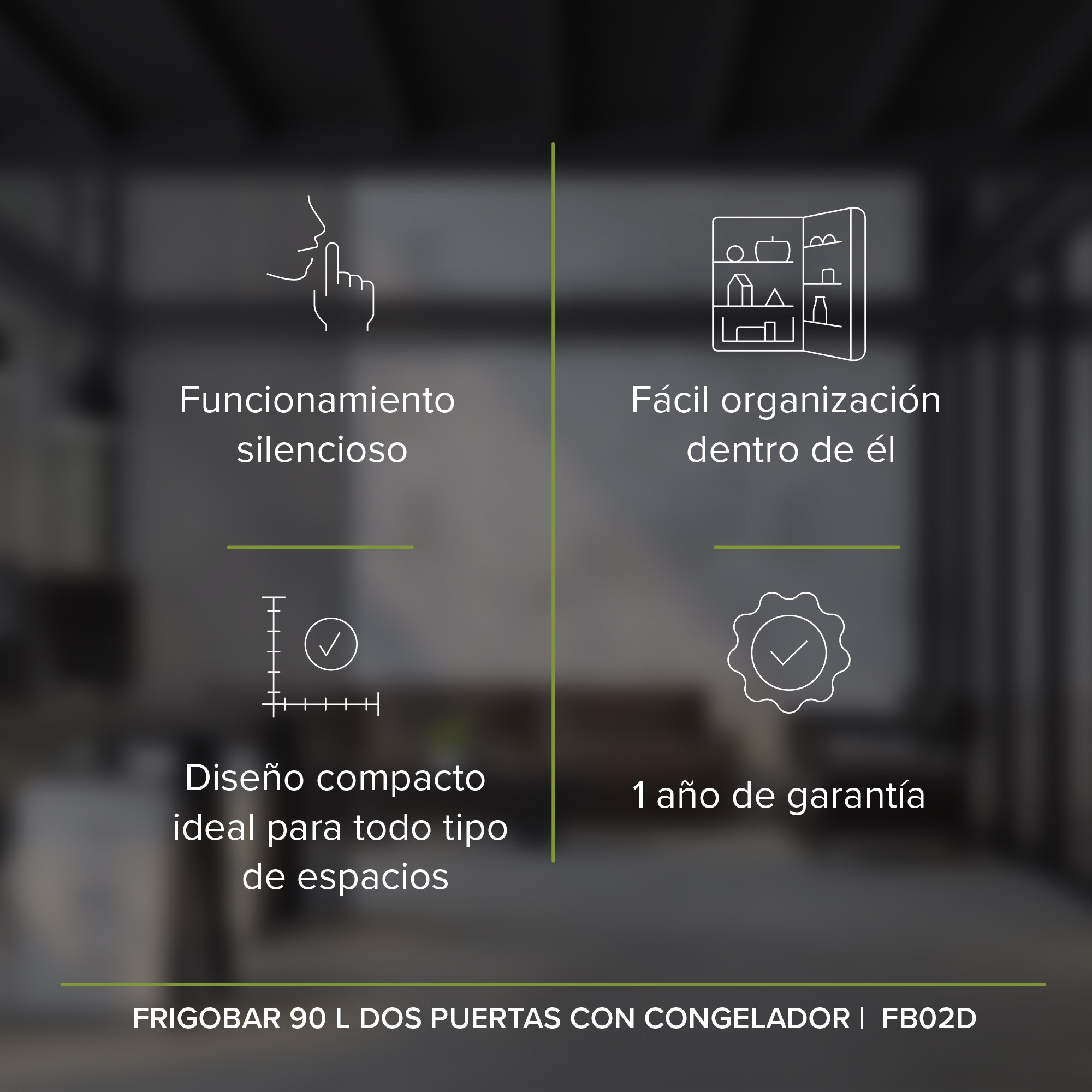 Foto 5 | Frigobar Con Dos Puertas Y Congelador 3.2 Pies 90 Litros Avera Fb02d