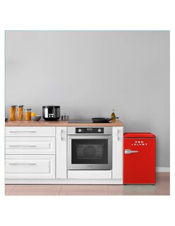Foto 5 | Frigobar Retro Red Velvet Rojo 55 L