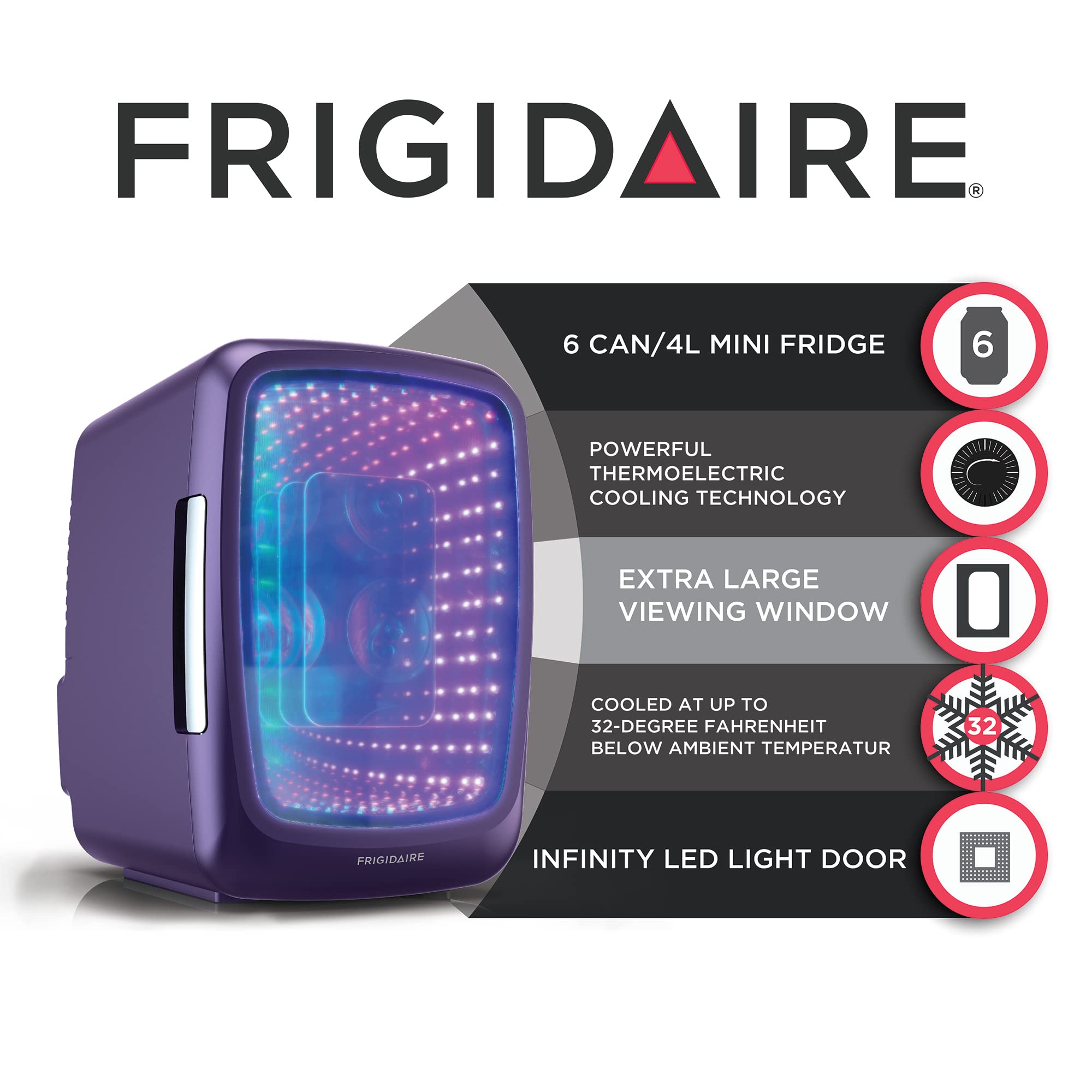 Foto 8 pulgar | Minirefrigerador De Bebidas Frigidaire Efmis179 Purplehaze - Venta Internacional.