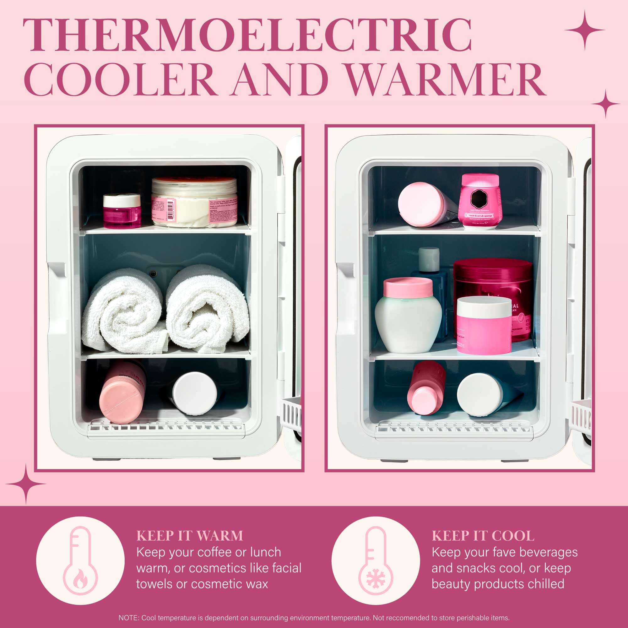 Foto 3 | Refrigerador Paris Hilton 10l Para Cosméticos Y Cuidado De La Piel, Color Rosa - Venta Internacional.