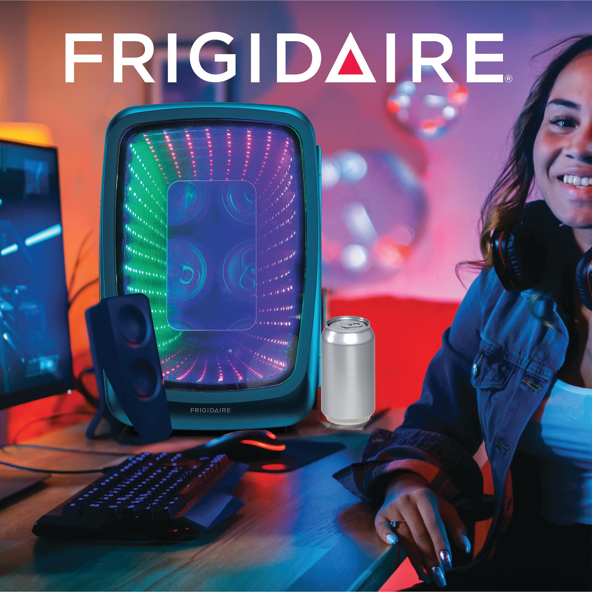 Foto 7 pulgar | Minirefrigerador De Bebidas Frigidaire Efmis179 Gaming Blue - Venta Internacional.