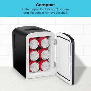 Foto 3 | Nevera Portátil Chefman Iceman Mini Negra 4l - Venta Internacional