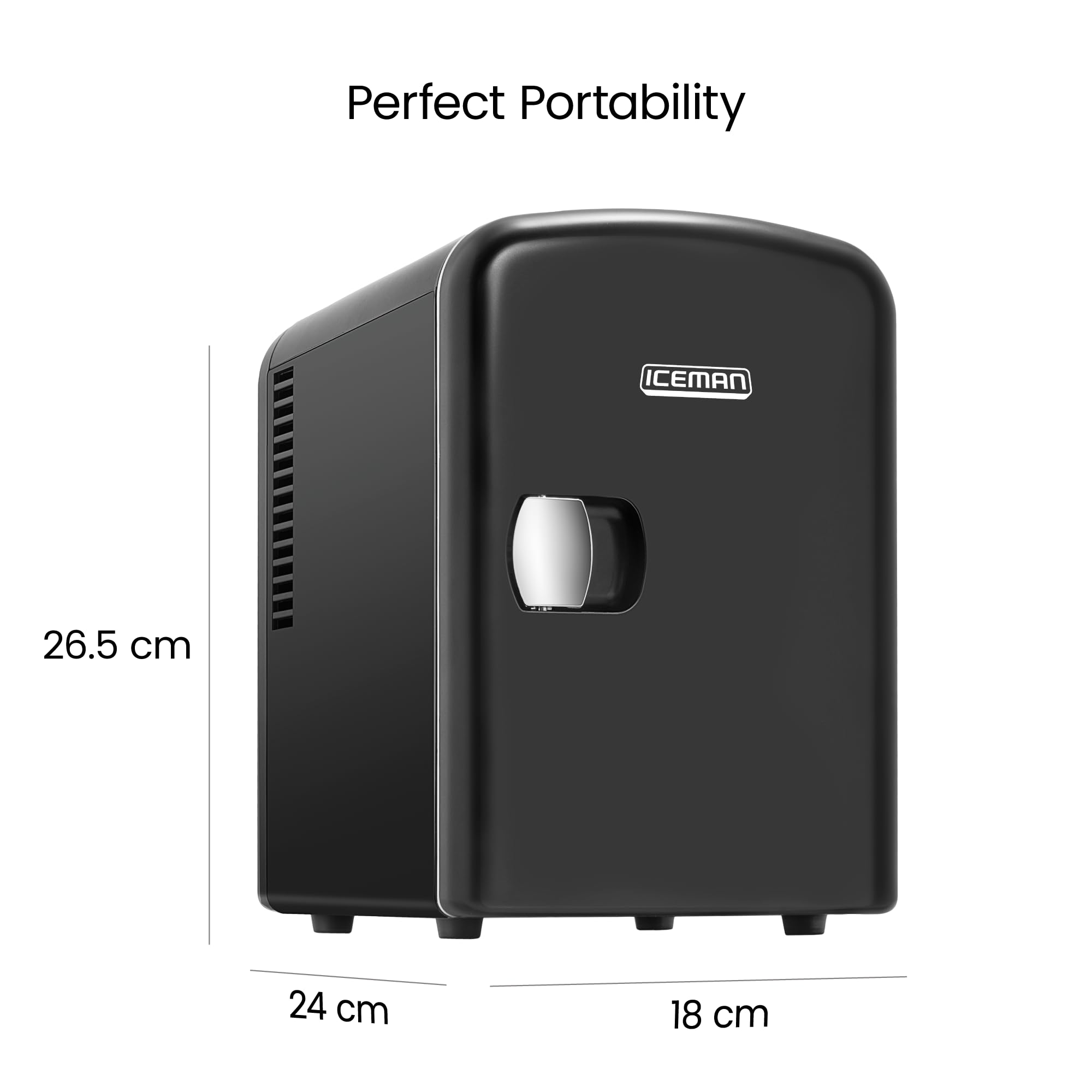 Foto 8 pulgar | Nevera Portátil Chefman Iceman Mini Negra 4l - Venta Internacional