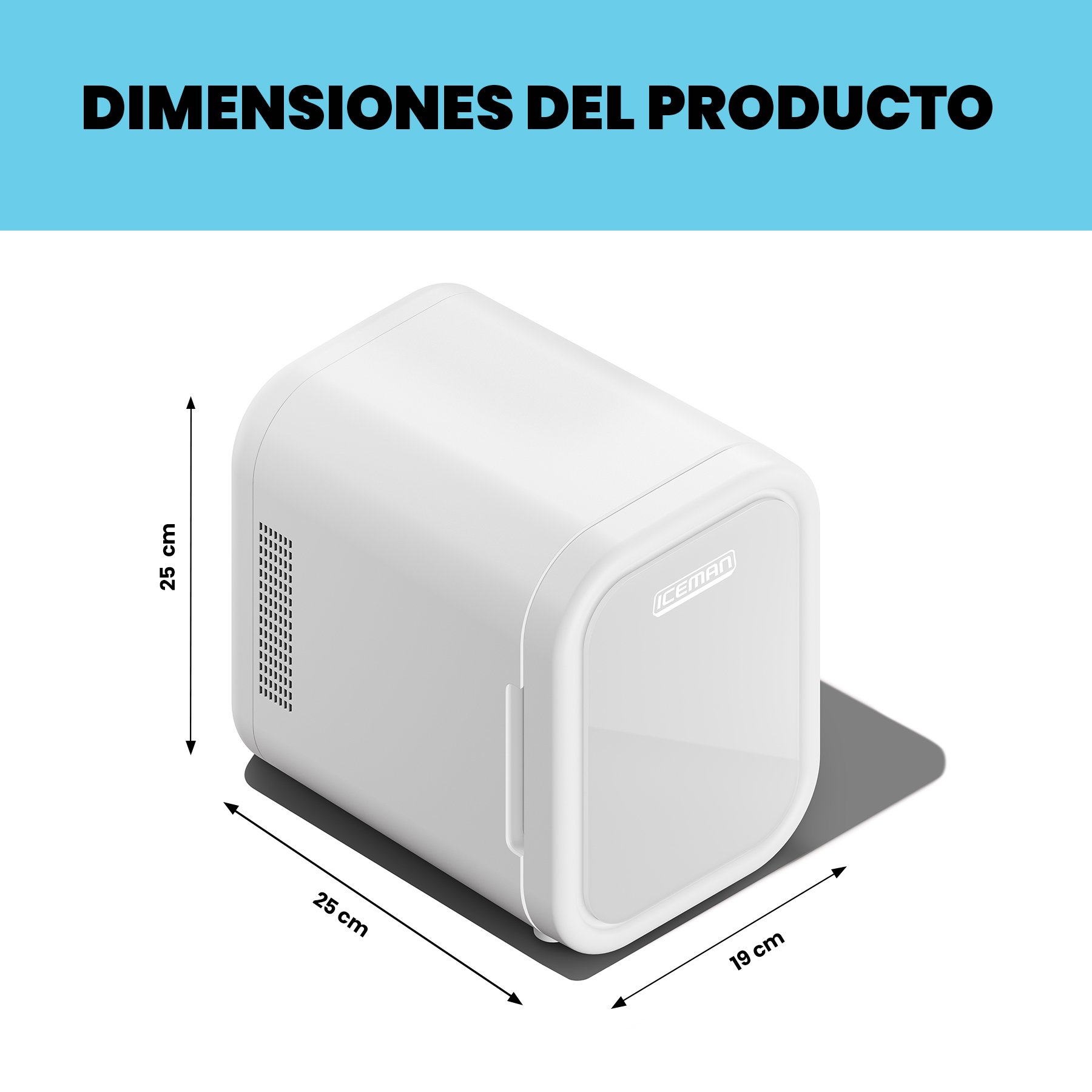 Foto 7 pulgar | Chefman - Mini Refrigerador Portátil 6 Latas Color Blanco