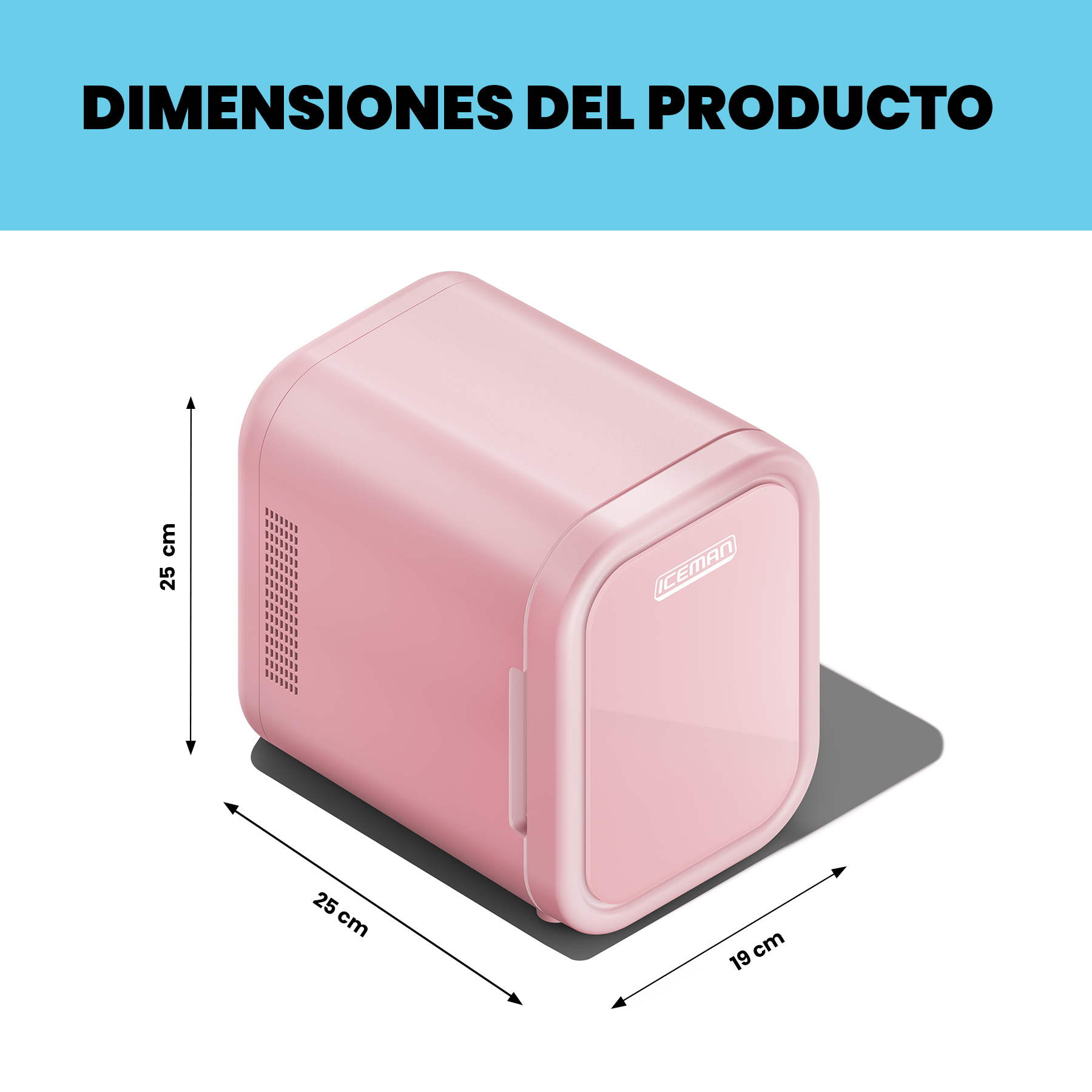 Foto 7 pulgar | Chefman - Mini Refrigerador Portátil 6 Latas Color Rosa