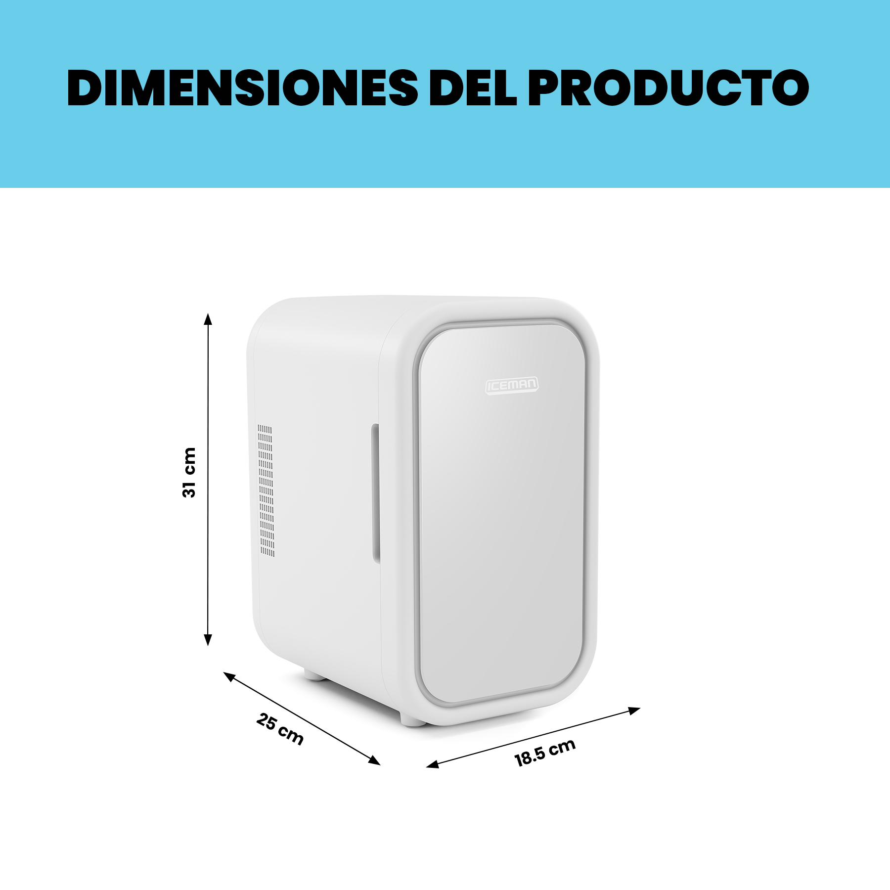 Foto 7 pulgar | Mini Refrigerador Chefman  Portátil de 8 Latas Blanco