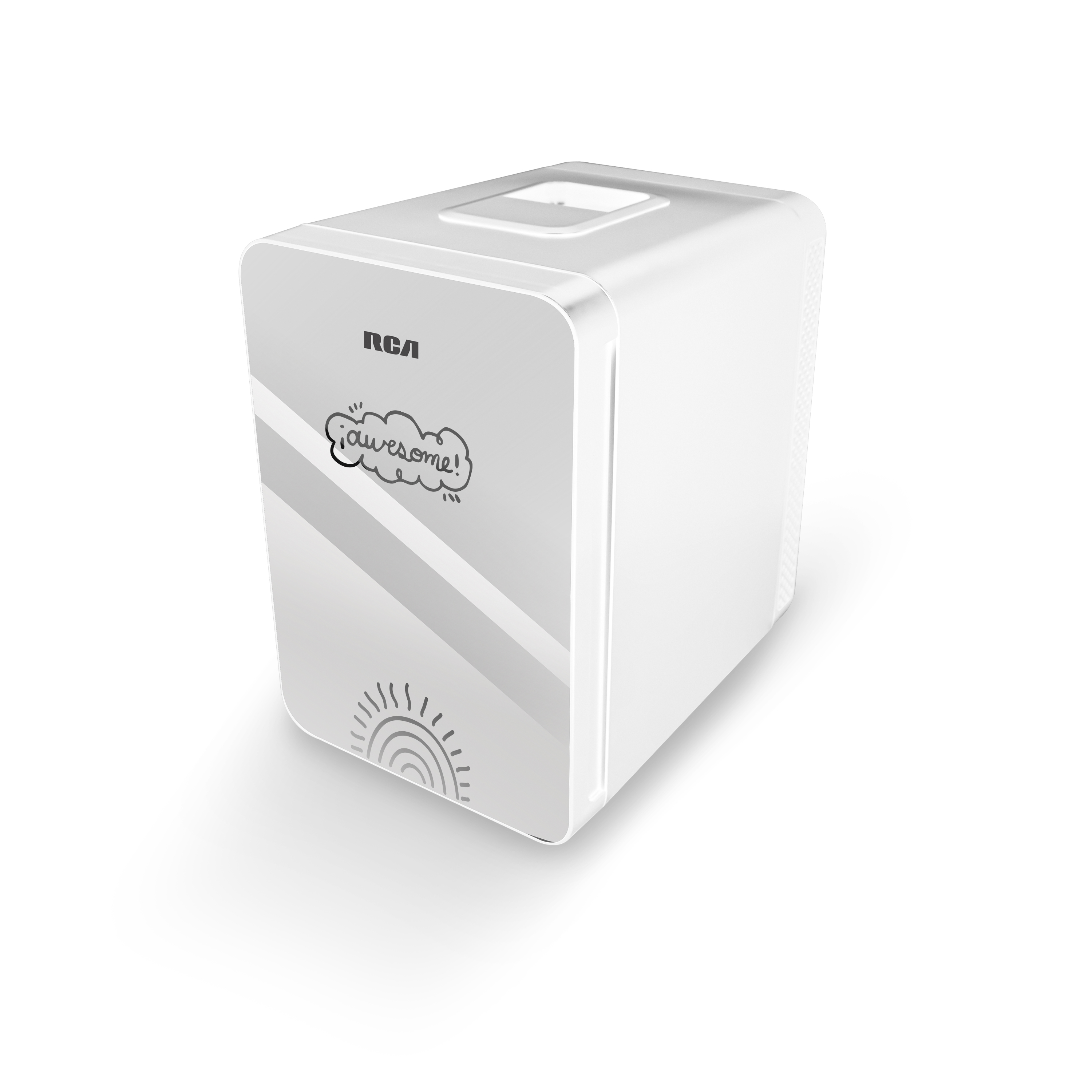 Mini Refrigerador RCA Rc-fb1 Blanco Eléctrico Personalizable