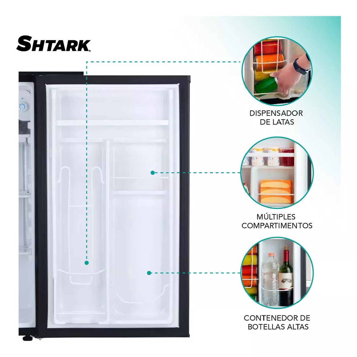 Foto 5 pulgar | Frigobar Refrigerador Acero Inoxidable 91 Litros 3.2 Ft